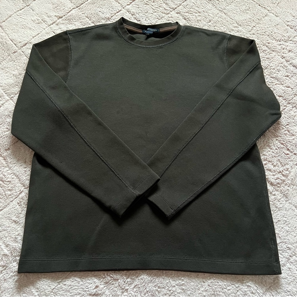 Banana Republic Cotton Long Sleeve Crewneck Preppy Minimalist Capsule Men's Sz L